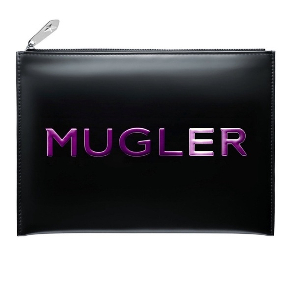 Mugler Perfume Bag Cosmetic Case Make Up Travel Luxury Black New - Picture 10 of 10